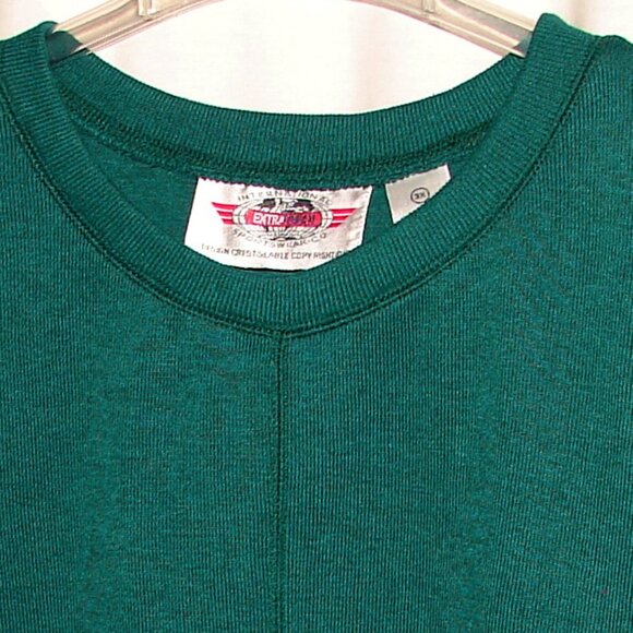 Oversized Knit Tunic TOP, Plus Size 3X, International Sportswear, Green 80's - Picture 2 of 6